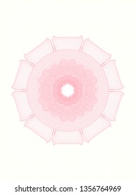Pink passport style rosette