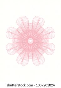 Pink passport style rosette