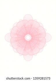 Pink passport style rosette