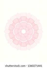 Pink passport style rosette