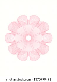 Pink passport style rosette