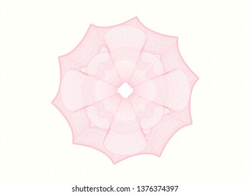 Pink passport style rosette