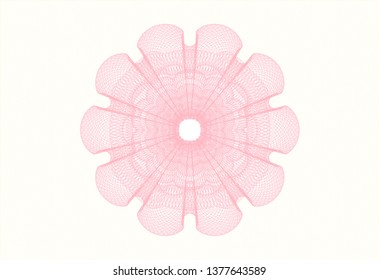 Pink passport style rosette