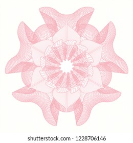 Pink passport style rossete