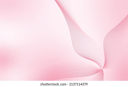 Fondo de onda abstracta rosa pastel. Cartel de negocios de fondo de escritorio. Marco de estilo moderno.