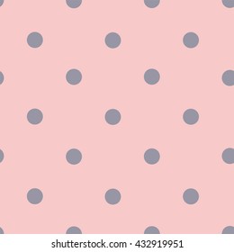 Pink pastel background in gray peas. Seamless pattern