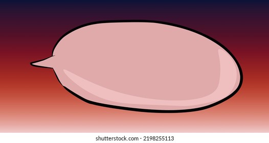 pink pastel chat bubble illustration with gradient background combination color of blue red and pastel chat icon speech bubble