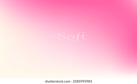 Pink pastel color gradient background. Soft color wallpaper for a banner website and social media advertising. Valentines day special gradient. Love background. Vector illustration