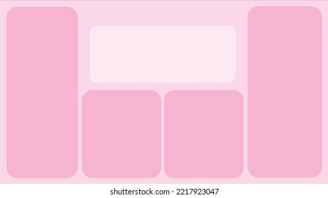 pink pastel desktop organizer wallpaper