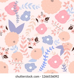 pink pastel flower background