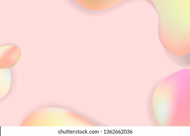 Pink pastel fluid design vector