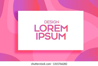 Pink pastel geometric background. Simple shapes composition. design layout for banner or poster.Eps10 vector.