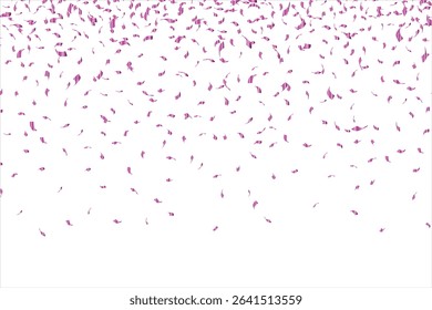 Pink pastel with pink glittering hearts, Rose gold falling particles on white background, Party, Show and Big Sale, Party, Show and Big Sale Background, breast cancer awareness month ribbons.