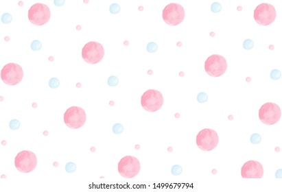 Pink pastel polka dots vector background. illustration wallpaper for template website design and banner social media advertising. Beautiful sweet backdrop. Valentines day concept