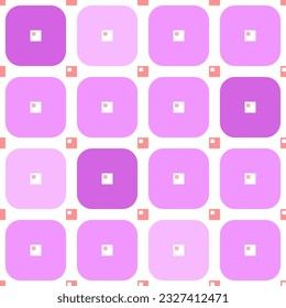 pink pastel rounded rectangle pattern design for wallpaper, texture, printing, clothing. Vector.