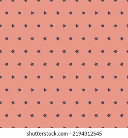Pink pastel seamless pattern with star, colorful starry sky background for design