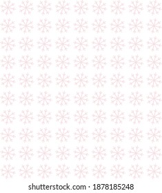 Pink pastel snowflakes, winter pattern