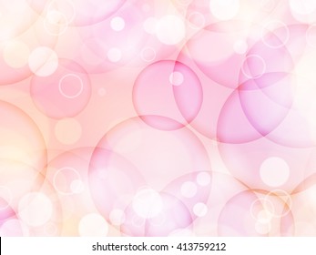 Pink and pastel Soft color bokeh romantic abstract background