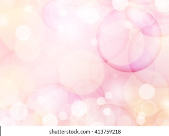 Pink and pastel Soft color bokeh romantic abstract background