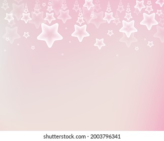 Fondo rosa pastel de la luz de las estrellas