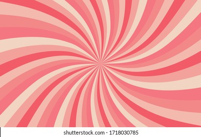 Pink pastel sunshine background vector. Abstract sunburst wallpaper for business website. banner social media advertising. Sweet candy