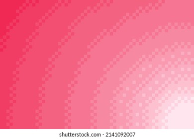 Pink pastel sunshine sky pixel art. Vector illustration.