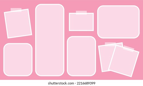 Pink Pastels Desktop Organizer Wallpaper