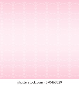 Pink Pattern Abstract Background Valentine Day Gift Card Holiday Flat Vector Illustration