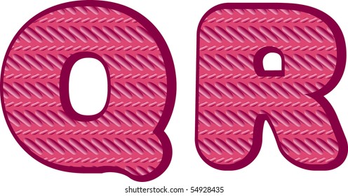 pink pattern alphabet