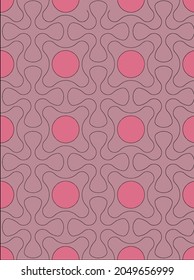 
Pink pattern in Ar - Deco style.