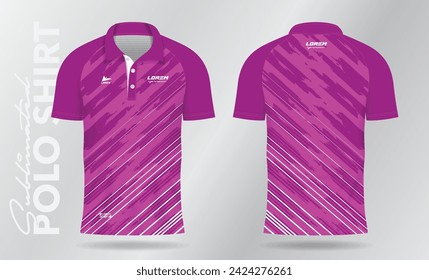 pink pattern and background for sublimation polo sport jersey template design