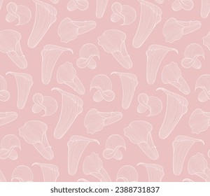 Pink pattern with calla lilies, seamless background with line flowers