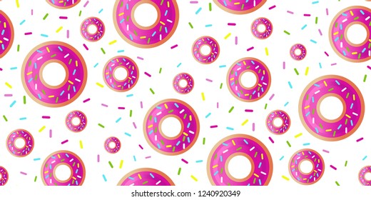  Pink pattern donut