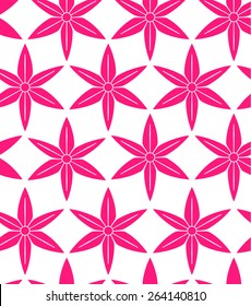 pink pattern of flowers