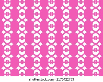 The pink pattern has geometric shapes. Modern texture decoration element. Vector, 2022