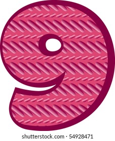 pink pattern number