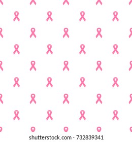 Pink pattern ribbon, symbol of breast cancer