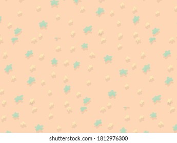 pink pattern with stars of different sizes