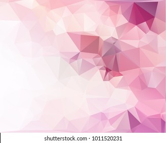 Pink Pattern. triangular template. Geometric sample. Repeating routine with triangle shapes