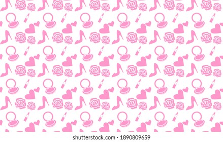 Pink pattern for women's Day