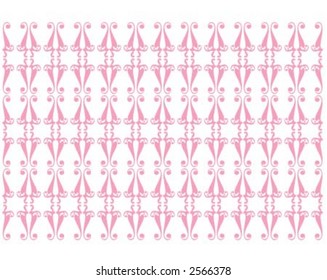 Pink patterned wallpaper