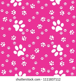 pink dog paws background