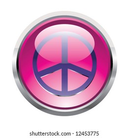 Pink peace button