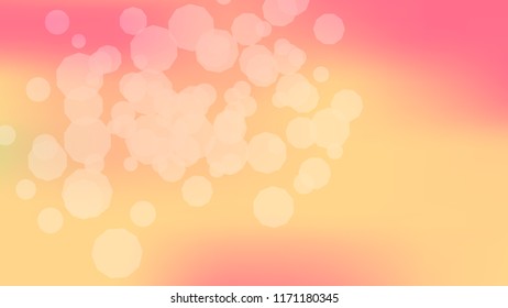 Pink peach gradient background. Light blurry gradient pattern.  Elegant peach colors. Soft colors. Blurred pink, peach bokeh background. Sunrise sky landscape. Colorful blurry gradient holography.