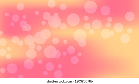 Pink peach gradient background. Light blurry gradient pattern.  Elegant peach colors. Soft colors. Blurred pink, peach bokeh background. Sunrise sky landscape. Colorful blurry gradient holography.