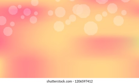 Pink peach gradient background. Light blurry gradient pattern.  Elegant peach colors. Soft colors. Blurred pink, peach bokeh background. Sunrise sky landscape. Colorful blurry gradient holography.