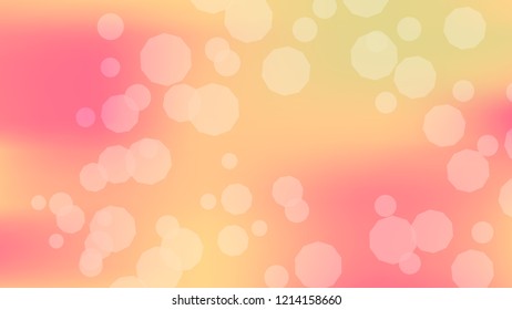 Pink peach gradient background. Light blurry gradient pattern.  Elegant peach colors. Soft colors. Blurred pink, peach bokeh background. Sunrise sky landscape. Colorful blurry gradient holography.