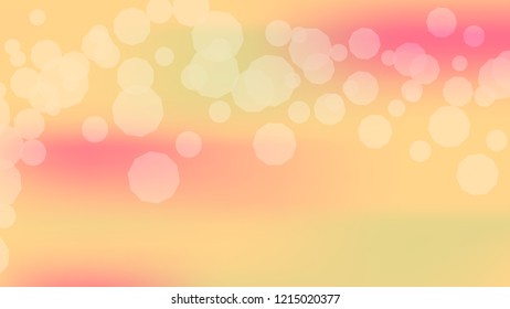 Pink peach gradient background. Light blurry gradient pattern.  Elegant peach colors. Soft colors. Blurred pink, peach bokeh background. Sunrise sky landscape. Colorful blurry gradient holography.