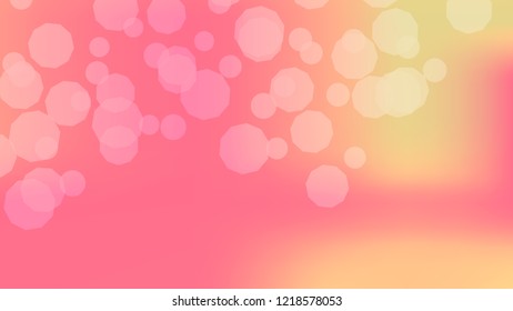 Pink peach gradient background. Light blurry gradient pattern.  Elegant peach colors. Soft colors. Blurred pink, peach bokeh background. Sunrise sky landscape. Colorful blurry gradient holography.