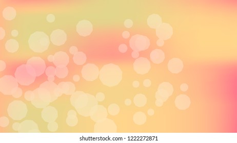 Pink peach gradient background. Light blurry gradient pattern.  Elegant peach colors. Soft colors. Blurred pink, peach bokeh background. Sunrise sky landscape. Colorful blurry gradient holography.